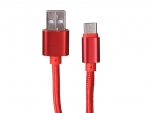 Аксессуар Media Gadget USB - Type-C 2A 1.0m Red MGC011TRD