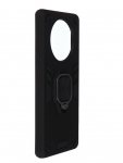 Чехол DF для Realme 11 Pro Plus с магнитом и кольцом Black rmArmor-08