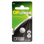 Батарейка CR1220 - GP Lithium CR1220RA-7C5 100/2000 (5 штук)