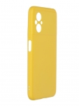 Чехол DF для Poco M5 Silicone Yellow poCase-11