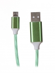 Аксессуар Ainy FA-179H USB - MicroUSB 1m Green