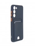 Чехол Neypo для Samsung S23+ Pocket Matte Silicone с карманом Dark Blue NPM59902