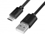 Аксессуар GCR Micro USB 2.0 AM - Micro B 5pin 0.3m Black GCR-UA8MCB6-BB2S-0.3m