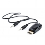 Аксессуар Gembird Cablexpert HDMI-VGA 19M/15F + 3.5Jack A-HDMI-VGA-02