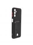 Чехол Neypo для Samsung A14 4G Pocket Matte Silicone с карманом Black NPM59509