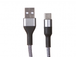 Аксессуар Media Gadget USB - Type-C 2A 1.0m Silver MGC019NSL