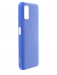 Чехол DF для Poco M3 с микрофиброй Silicone Blue poOriginal-03