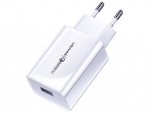 Зарядное устройство Usams US-CC083 USB QC3.0 3A White CC83TC01
