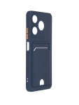 Чехол Neypo для Tecno Spark 10 / 10C Pocket Matte Silicone с карманом Dark Blue NPM65604