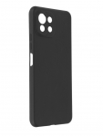 Чехол Alwio для Xiaomi Mi 11 Lite 4G / 5G Soft Touch Silicone Black ASTXMI11LBK