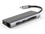 Хаб USB iQFuture IQ-C7 Hub 7 in 1 Type-C / USB-C / 2xUSB 3.0 / RJ45 / HDMI / MicroSD 102725