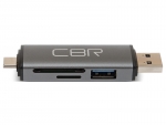 CBR Gear USB Type-C/USB 3.0 2 в 1 microSD/T-Flash/SD/SDHC/SDXC
