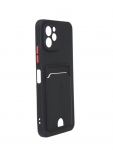 Чехол Neypo для Huawei Nova Y61 Pocket Matte Silicone с карманом Black NPM59846