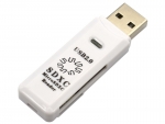 Карт-ридер 5bites USB 2.0 / SD / TF / USB Plug RE2-100WH