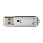 USB Flash Drive SmartBuy V-Cut USB 2.0 8Gb Silver SB8GBVC-S