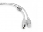 Аксессуар Gembird Cablexpert Pro USB 2.0 AM/BM 3m Transparent CCF-USB2-AMBM-TR-10