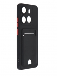 Чехол Neypo для Tecno Spark Go 2023 / Pop 7 Pocket Matte Silicone с карманом Black NPM59296