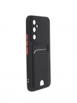 Чехол Neypo для Samsung A54 5G Pocket Matte Silicone с карманом Black NPM59525