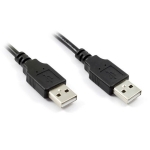 Аксессуар GCR USB 2.0 AM-AM Black GCR-UM2M-BB2S-0.5m