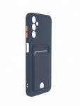 Чехол Neypo для Samsung A14 4G Pocket Matte Silicone с карманом Dark Blue NPM59508