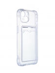 Чехол Zibelino для APPLE iPhone 13 Silicone Card Holder защита камеры Transparent ZSCH-IPH-13-CAM-TRN