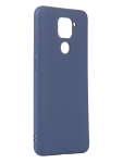 Чехол с микрофиброй DF для Xiaomi Redmi Note 9 Silicone Blue xiOriginal-11