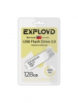 USB Flash Drive 128Gb - Exployd 650 EX-128GB-650-White