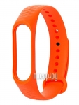 Aксессуар Ремешок Activ для Xiaomi Mi Band 4 / Mi Band 3 Silicone Рельеф Orange 90379