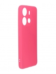 Чехол Neypo для Tecno Spark Go 2023 / Pop 7 Soft Matte с защитой камеры Silicone Bright Pink NST60669