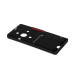 Чехол DF для Honor X9a / Magic5 Lite с отделением для карты Silicone Black hwCardcase-05