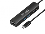 Карт-ридер Ginzzu EXT GR-567UB USB Type-C - HDMI/2xUSB 3.0/microSD/SD Black 17432