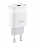 Зарядное устройство Hoco C72A 1xUSB 2.1A White
