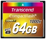 Карта памяти 64Gb - Transcend 1000x - Compact Flash TS64GCF1000