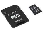 Карта памяти 64Gb - Qumo MicroSDXC UHS-I U3 Pro Seria 3.0 QM64GMICSDXC10U3 с адаптером SD