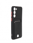 Чехол Neypo для Samsung S23+ Pocket Matte Silicone с карманом Black NPM59903