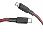Аксессуар Hoco X69 Jaeger USB Type-C 1m Black-Red 6931474760272