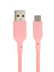 Аксессуар Qumo USB-A - Type-C 1m Pink 32959