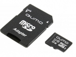 Карта памяти 32Gb - Qumo Micro SecureDigital CL10 UHS-I QM32GMICSDHC10U1