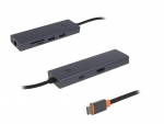 Хаб USB Baseus OS Flite Series 7-Port Type-C - HDMI + 2xUSB 3.0 + PD + RJ45 + SD/TF 3.0 Space Grey B00052805813-00