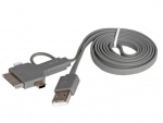 Аксессуар Airline USB to MiniUSB / MicroUSB / iPhone 4 / 5 / 6 1m ACH-4-13