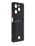 Чехол Neypo для Tecno Spark 10 Pro Pocket Matte Silicone с карманом Black NPM66715