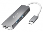 Мульти-адаптер J5create USB-C - HDMI / USB Type-A 3.0 / Power Delivery JCD371