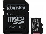 Карта памяти 128Gb - Kingston Micro Secure Digital HC Class10 UHS-I Canvas Select SDCS2/128GB с переходником под SD