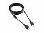 Аксессуар Gembird Cablexpert Pro USB2.0 AM/AF 3m Black CCF-USB2-AMAF-10