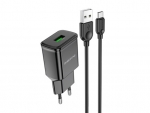 Зарядное устройство Borofone BA59A USB Type-C 3.0A QC3.0 6974443380200