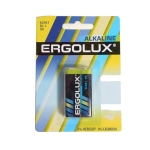 Батарейка КРОНА Ergolux Alkaline 6LR61 (1 штука)