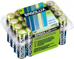 Батарейка AA - Ergolux Alkaline LR6 BP-24 (24 штуки)