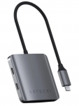 Хаб USB Satechi Aluminum 4xUSB Type-C Space Gray ST-UC4PHM