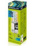 Лампочка Ergolux G4 2W 12V 4500K 190Lm LED-JC-2W-G4-4K 14345