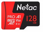 Карта памяти 128Gb - Netac P500 Pro MicroSDHC NT02P500PRO-128G-R с переходником под SD